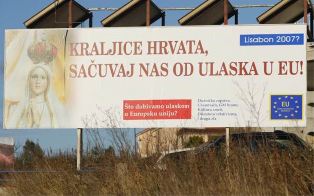 'Kraljice Hrvata, sačuvaj nas od ulaska u EU!'