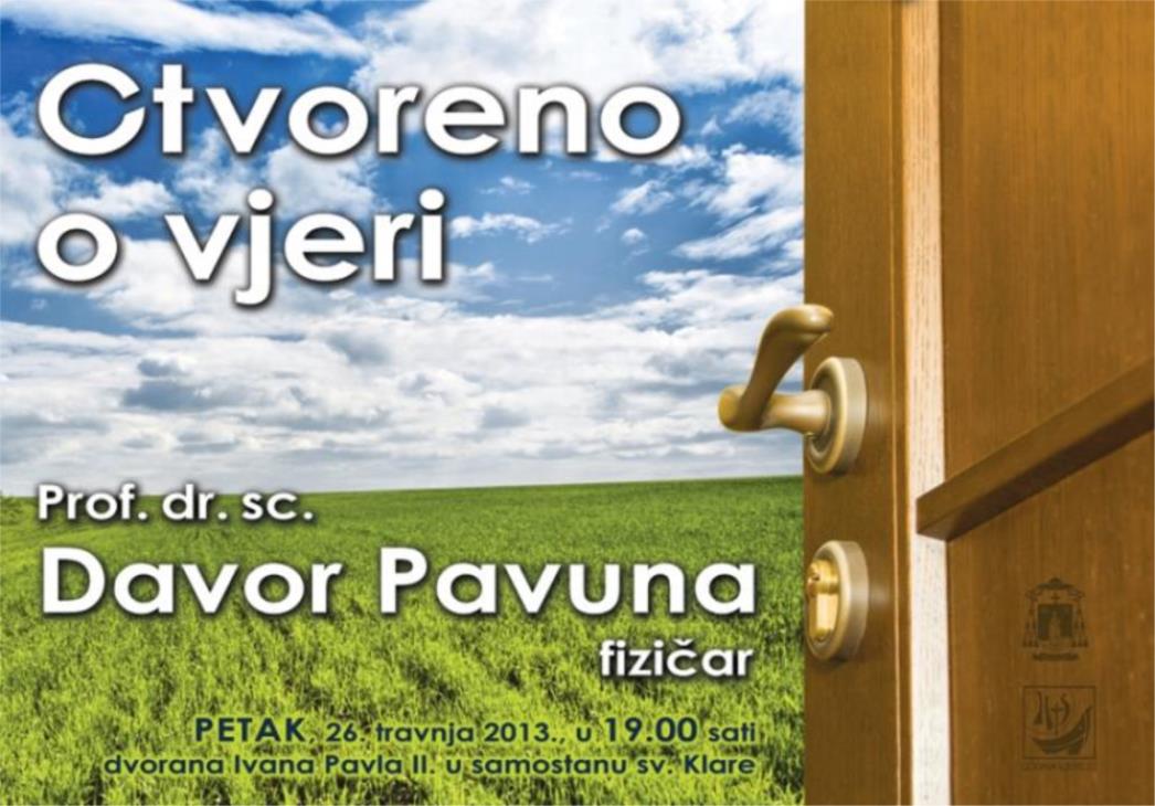 Teo Andrić vas poziva na tribinu 'Otvoreno o vjeri': Gost Davor Pavuna 