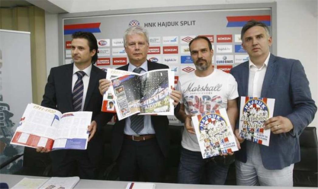 NK Hajduk dobio album sa samoljepljivim sličicama