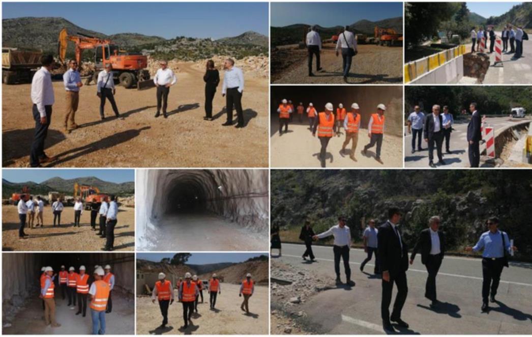 Župan sa zamjenicima obišao radove na cestovnoj infrastrukturi diljem Dubrovačko-neretvanske županije (FOTO)
