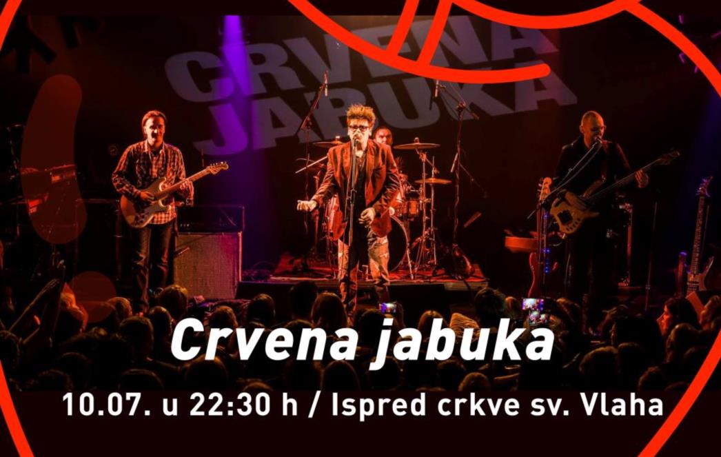 Koncert Crvene jabuke nakon svečanog otvaranja 72. Dubrovačkih ljetnih igara