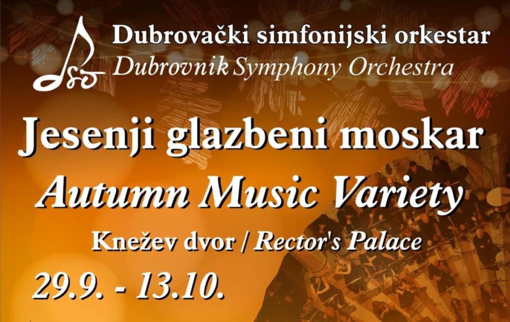 RAZNOLIK  PROGRAM ZA DUBROVČANE Stiže treće izdanje 'Jesenjeg glazbenog moskara'