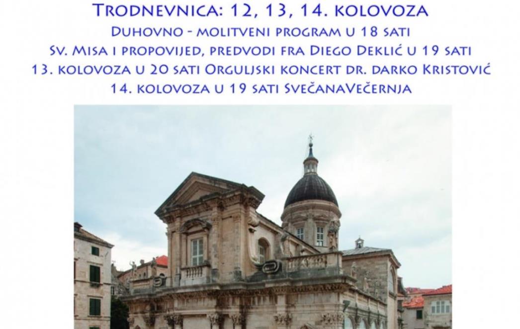 Proslava  Velike  Gospe  u  dubrovačkoj  katedrali