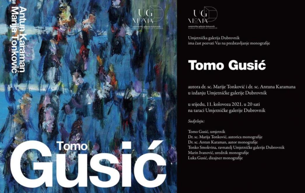 Predstavljanje monografije „TOMO GUSIĆ“ na taraci Umjetničke galerije