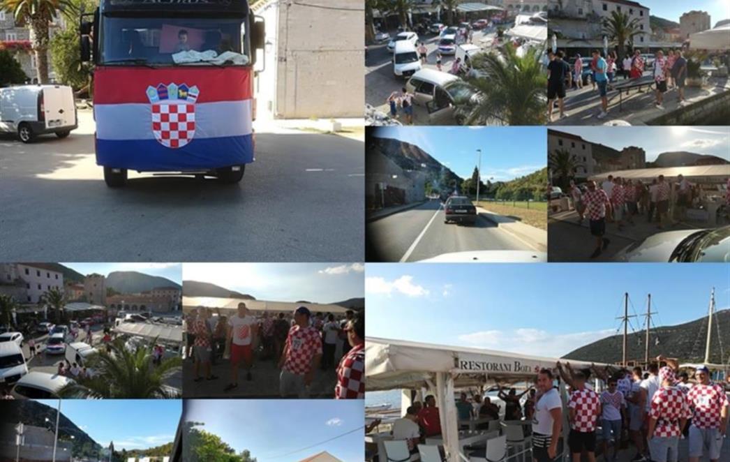 Velika podrška Vatrenima iz Stona povodom večerašnje utakmice (FOTO/VIDEO)