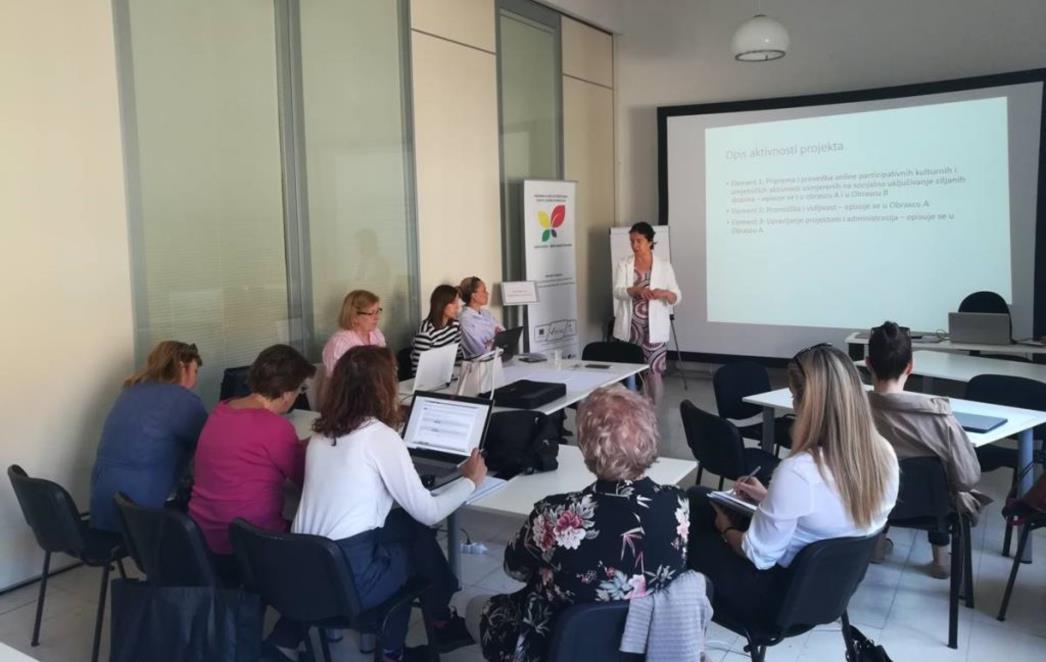 U sklopu projekta OPERA II održana radionica za natječaj ‘Umjetnost i kultura online’