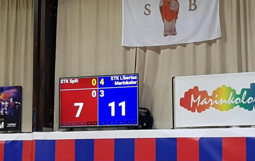 STK Libertas Marinkolor uvjerljivo nadmoćan u ogledu protiv ekipe Splita