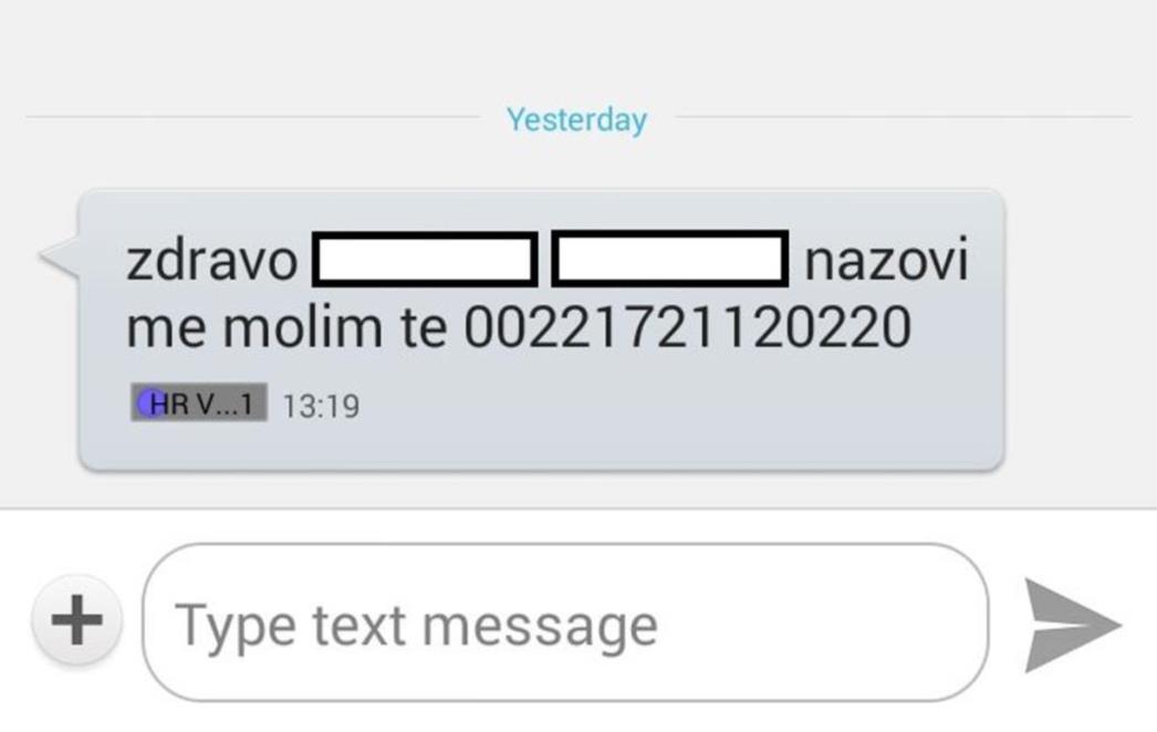 PRIPAZITE:    Nova vrsta pokušaja prijevare korisnika - ovog puta s osobnom porukom!