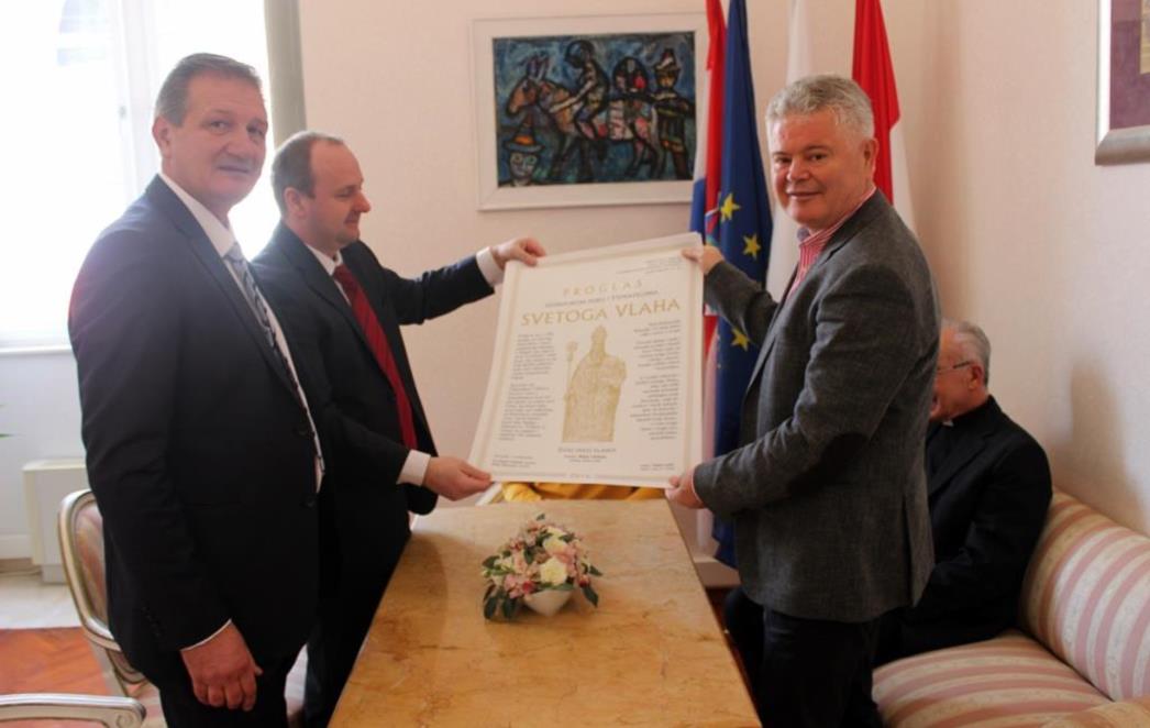 Festanjuli gradonačelniku uručili  Proglas  Feste svetog Vlaha