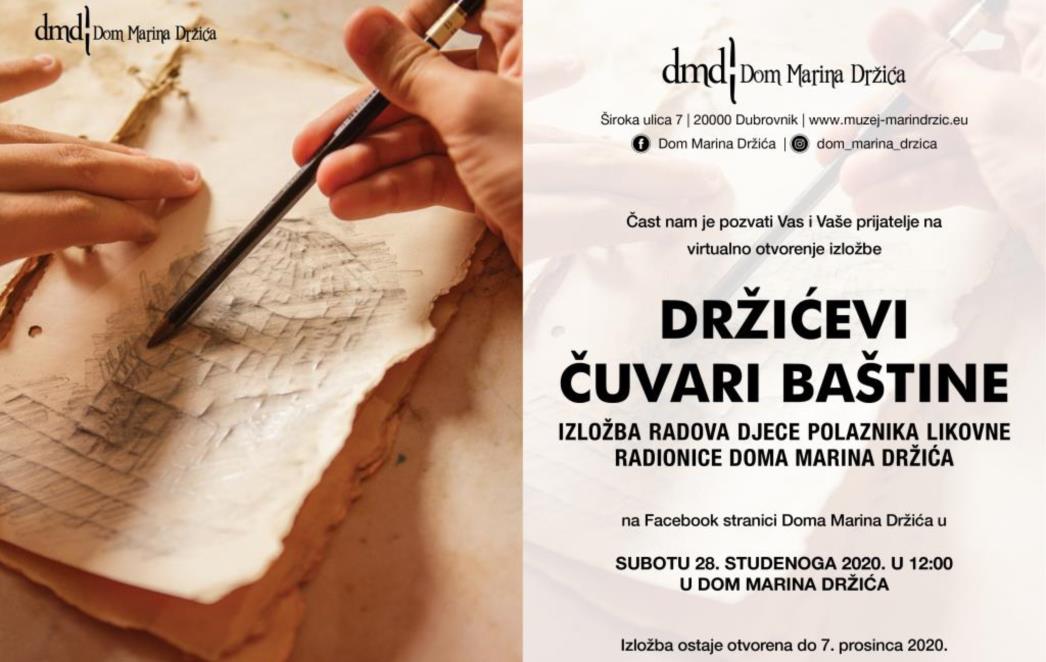 Izložba radova djece polaznika likovne radionice Doma Marina Držića
