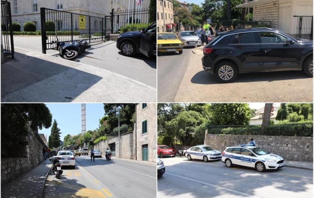 SUDAR MOTORA I DVA AUTA Prometna na skretanju za staru bolnicu (FOTO)