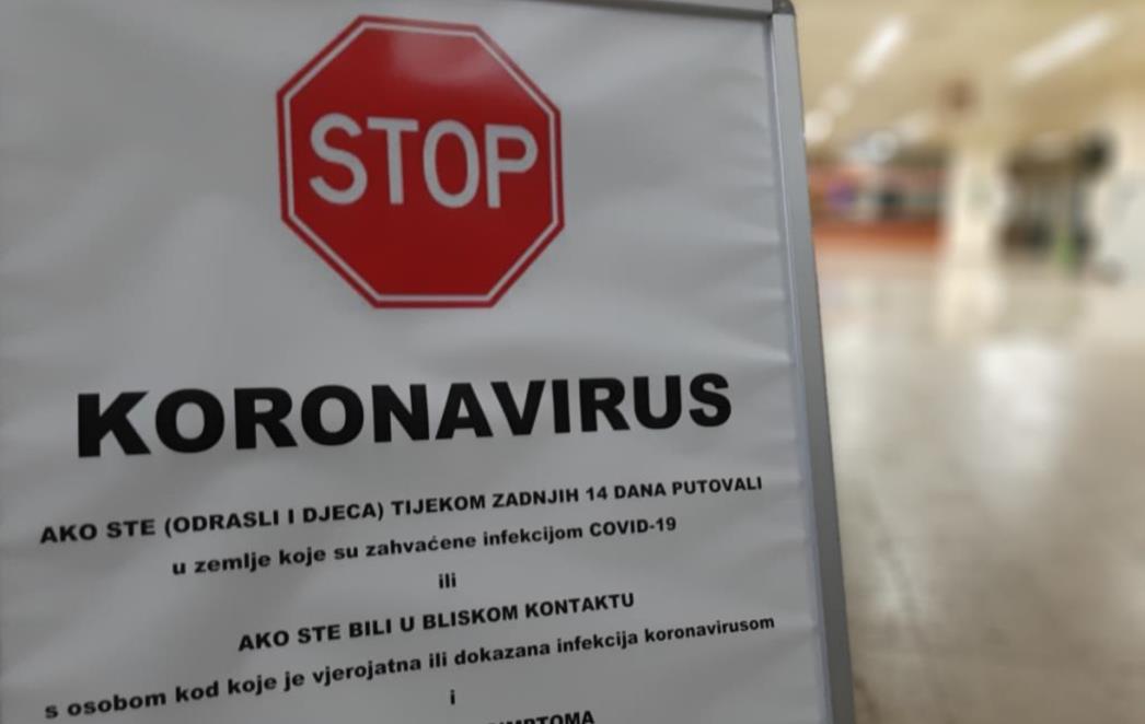 DOBRE VIJESTI IZ ŽUPANIJSKOG STOŽERA Nema novozaraženih koronom, u samoizolaciji se nalaze 72 osobe
