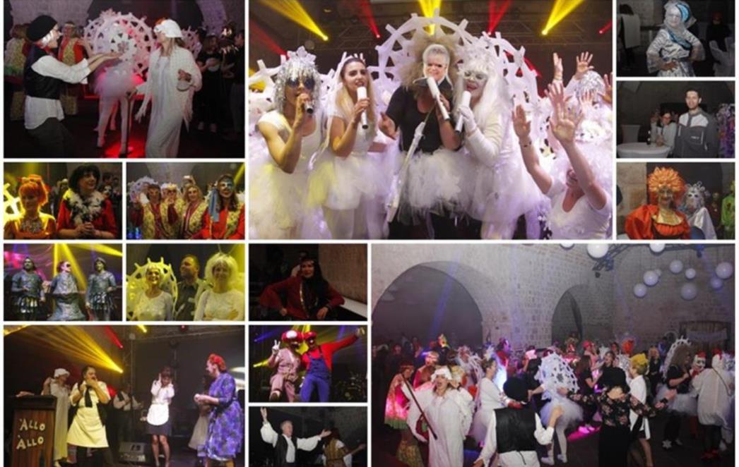 LUDA ZABAVA POD MASKAMA Vlahušić zvijezda  Ultima, 'bocnule'    ga  Pahulje   s   Luže (FOTO)