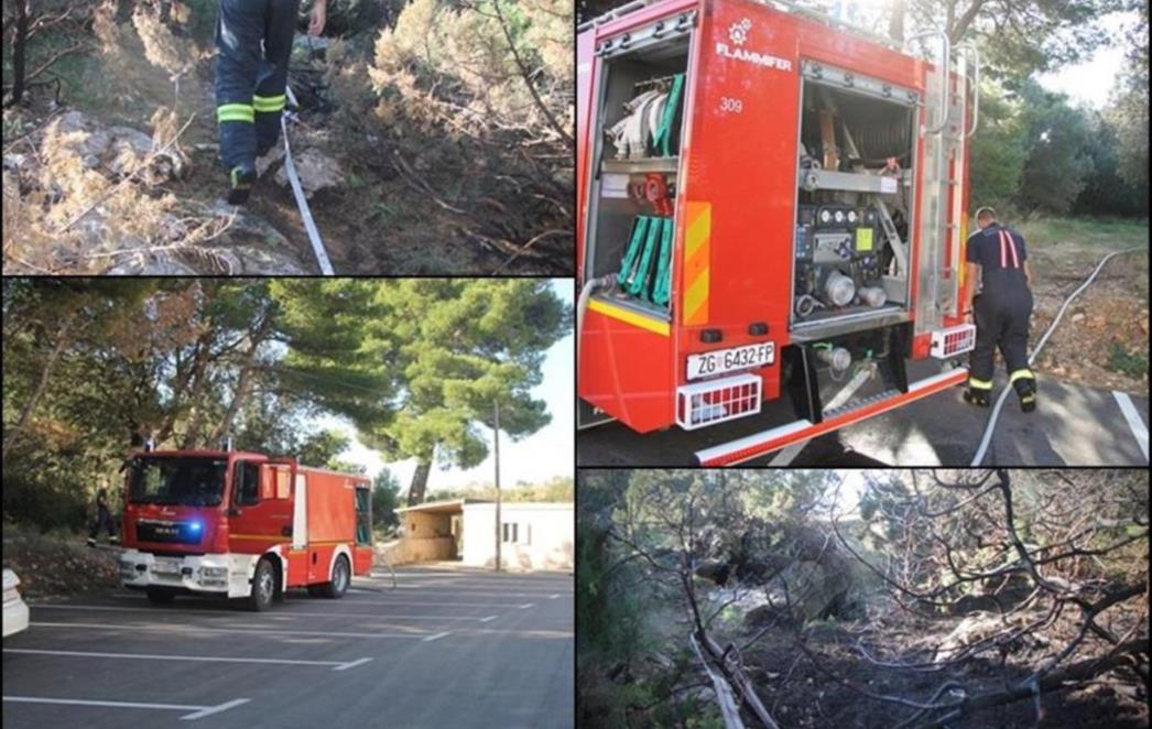 GORILO NA MEDAREVU Jutros se zapalila šuma kod Opće bolnice Dubrovnik (FOTO/VIDEO)