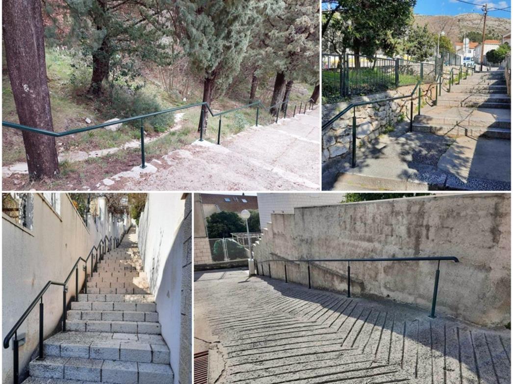 Grad Dubrovnik postavio 400 metara novih rukohvata u osam ulica