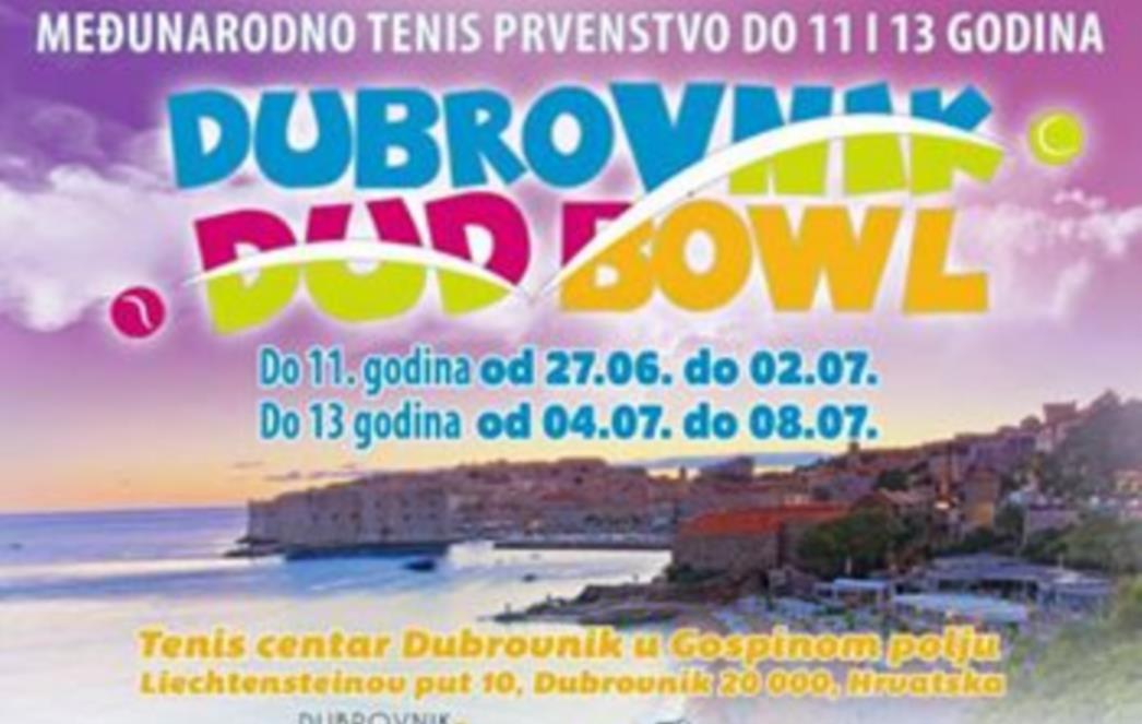Počinje Međunarodno tenis prvenstvo za djecu do 11 i do 13 godina – Dubrovnik Dud Bowl