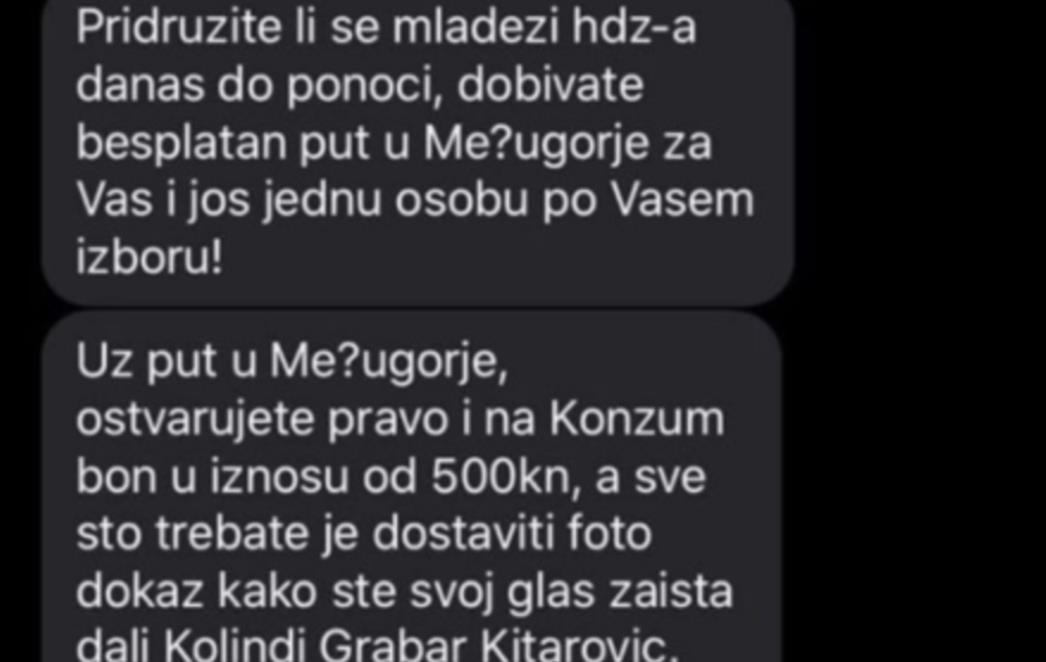 GONG PODNIO PRIJAVU  Širi se ova poruka, glasovi se kupuju za 500 kuna?
