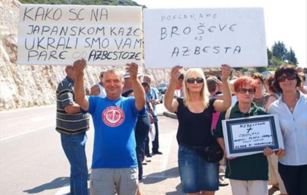PLOČE Prosvjednici: 'Kosorice, kako se na japanskom kaže - ukrali smo vam pare'