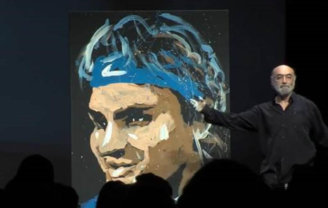 VIDEO: Francuz naslikao Federera za svega četiri minute