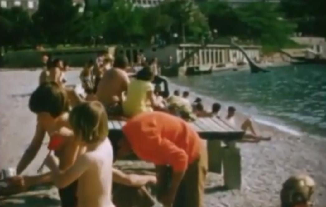 Snimak iz daleke 1971. kad je Lapad bio najljepši poluotok u Dalmaciji