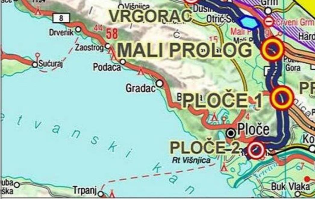 Do daljnjeg prekinut promet u oba smjera na državnoj cesti Karamatići-Ploče