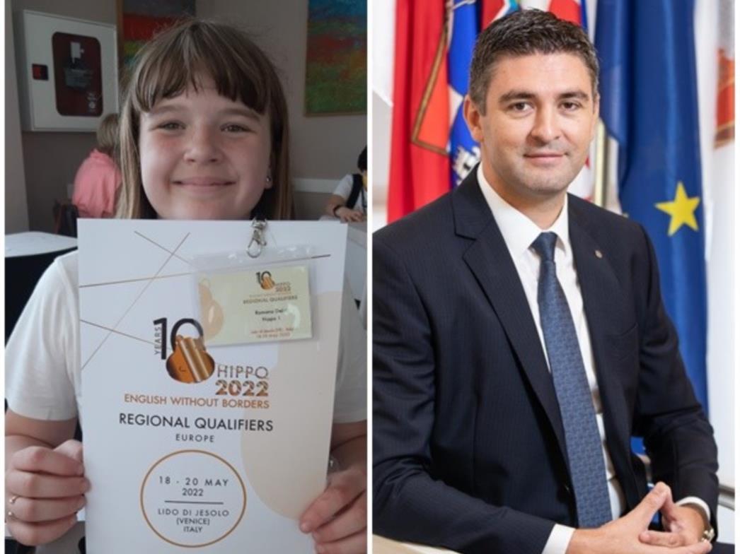 Gradonačelnk Franković čestitao Romani Delić na osvojenom drugom mjestu na međunarodnoj jezičnoj olimpijadi