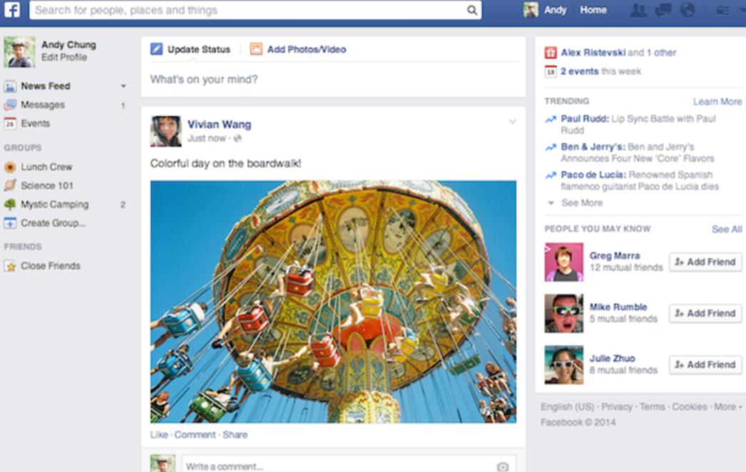 OPET PROMJENE: Pogledajte kako će vam izgledati novi Facebook!