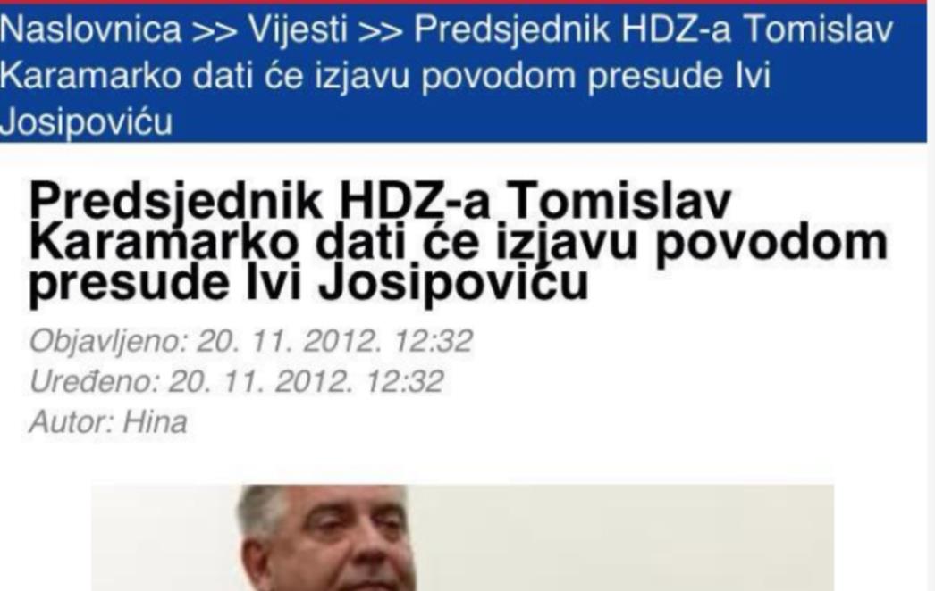 UZ POJAČANE MJERE OSIGURANJA: Danas će u remetinečki zatvor biti prepraćen Ivo Josipović