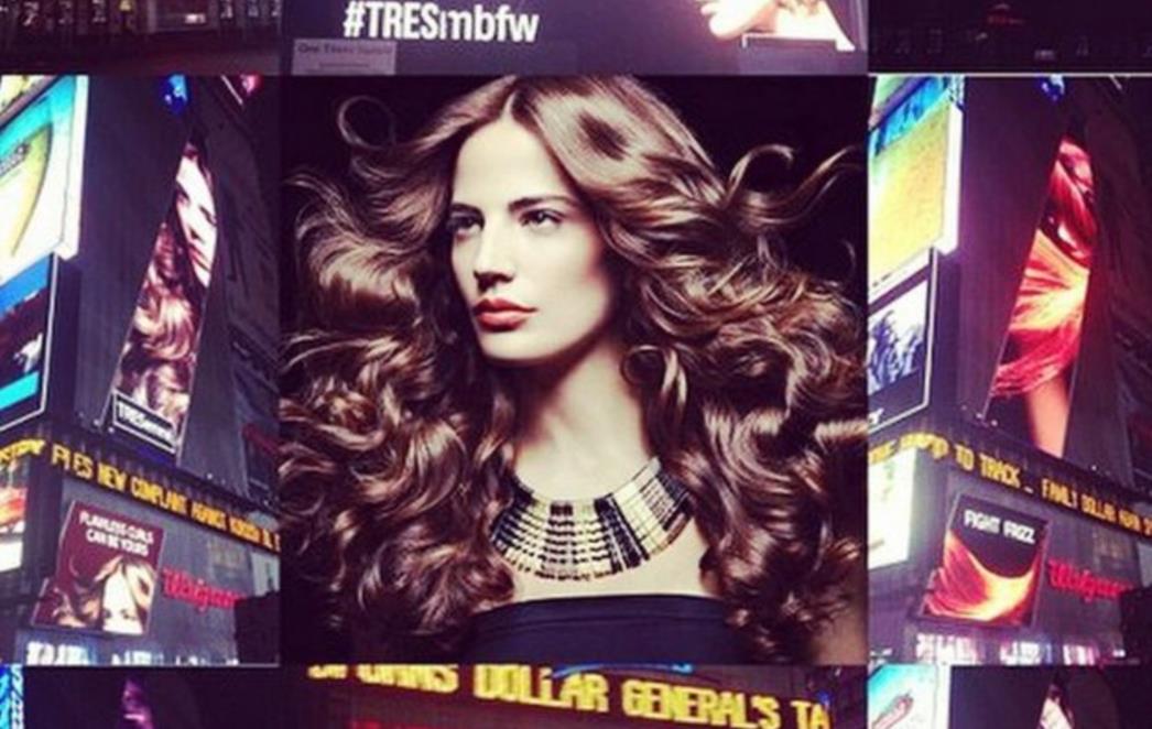  Helena Šopar na plakatu njujorškog Times Squarea