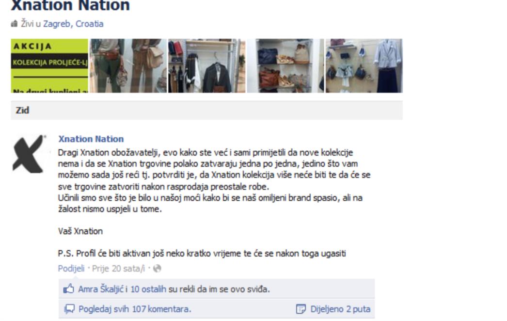 Nije bilo spasa za hrvatski modni brand X-nation, bez posla još 220 ljudi