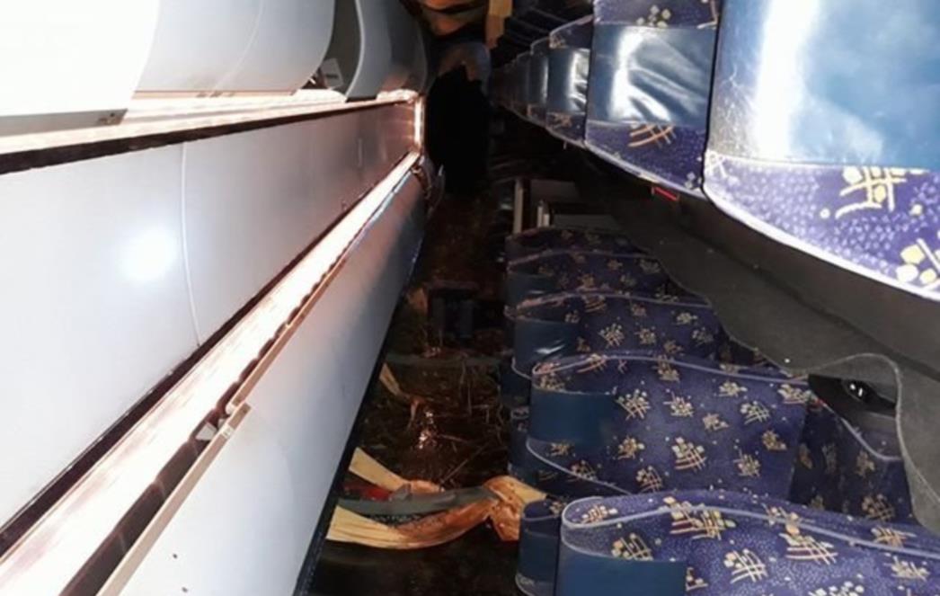 PROMETNA NESREĆA KRAJ OPUZENA Autobus sletio s ceste