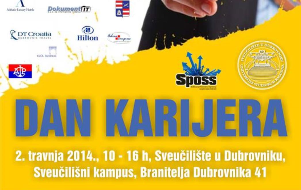 Prvi put na Sveučilištu u Dubrovniku DAN KARIJERA: Studentima će se predstaviti više od 40 poslodavaca