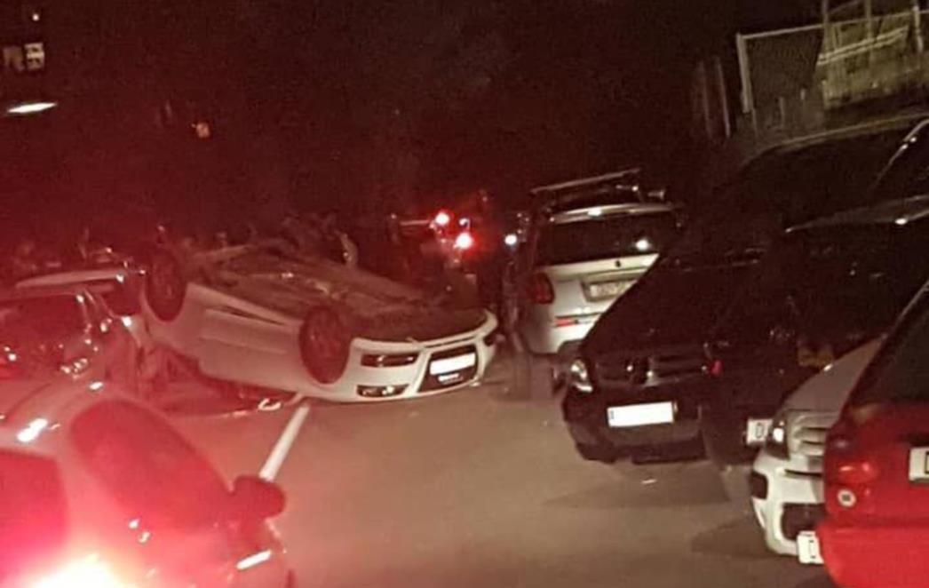 PROMETNA U MOKOŠICI Automobilom se prevrnula na krov (FOTO)