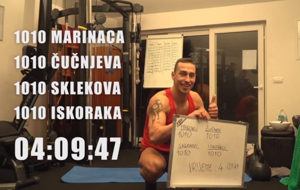 Napravio preko četiri tisuće zahtjevnih vježbi: Ovo nije moj maksimum! (VIDEO)