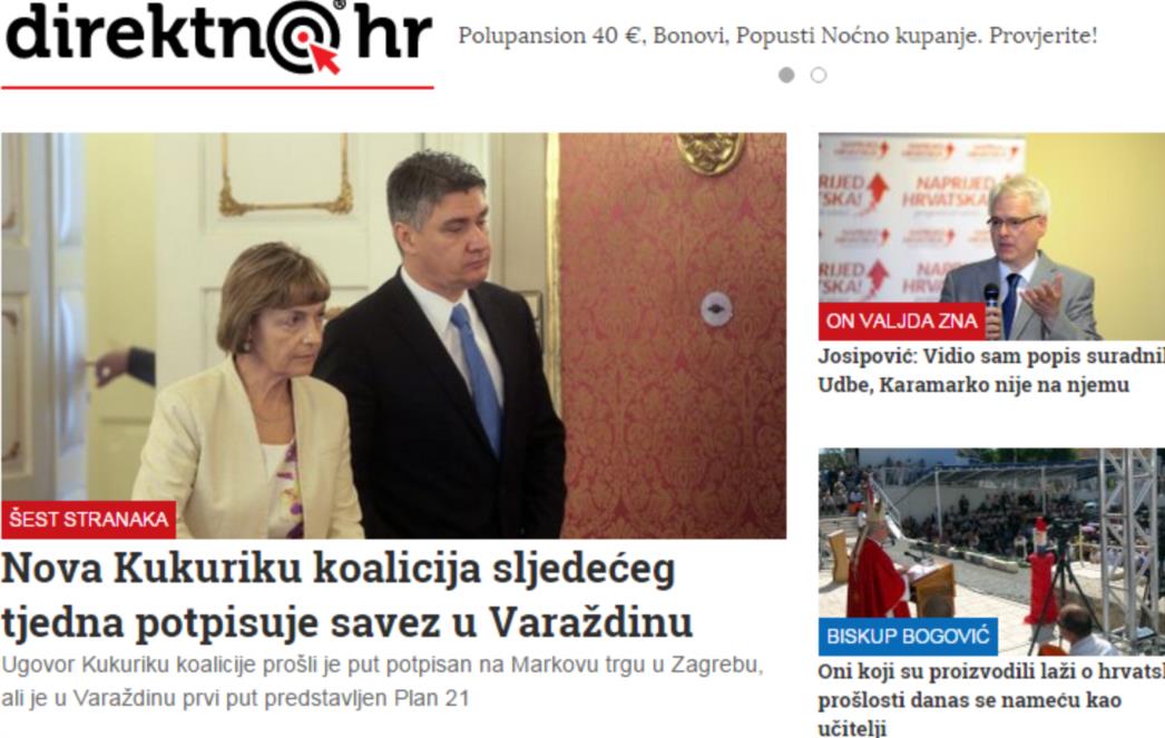 GOSUCKER.COM DONOSI: Direktno.hr među najutjecajnijim hrvatskim političkim portalima