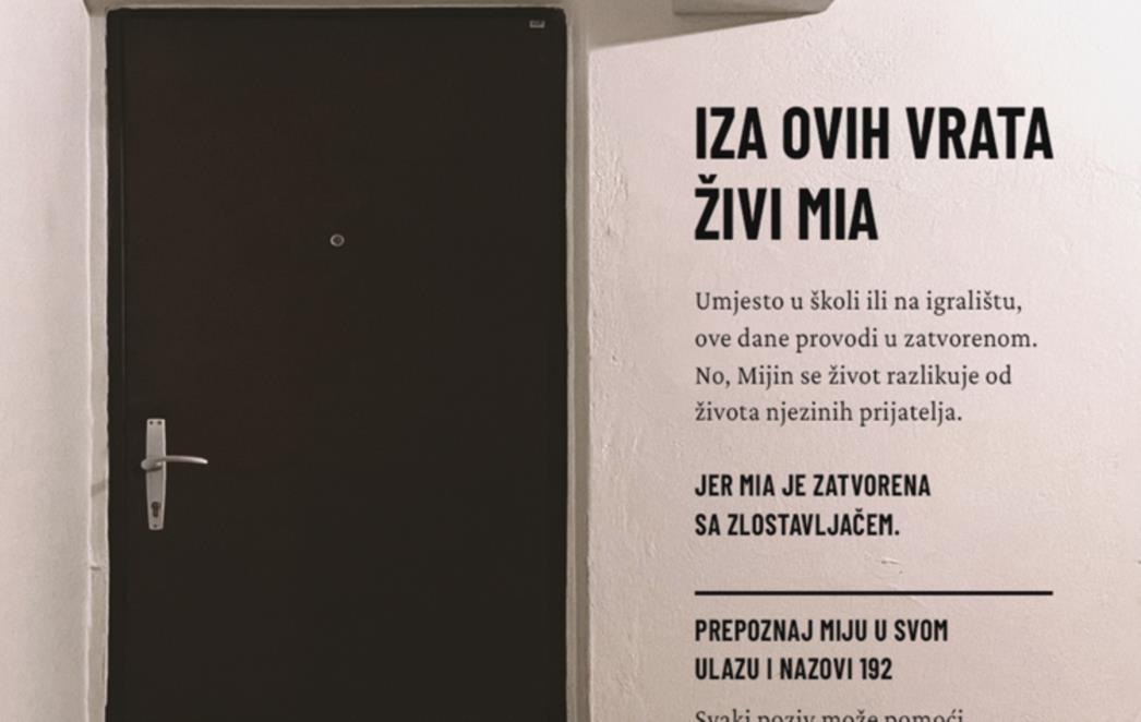 'IZA OVIH VRATA ŽIVI MIA' Policija apelira: Prijavite nasilje koje se odvija u vašoj blizini