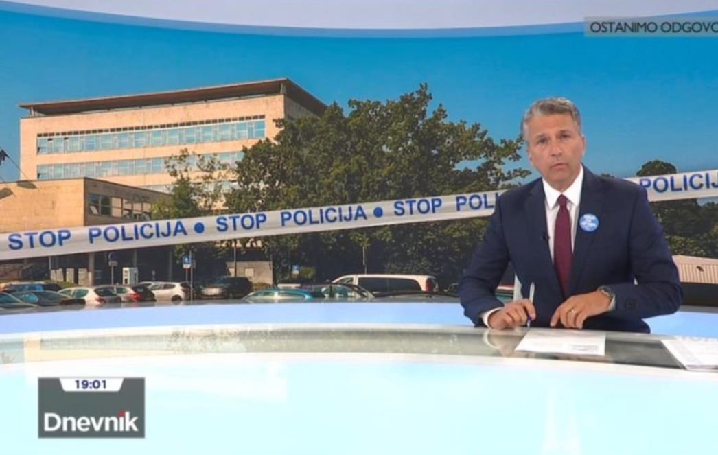 U središnjem Dnevniku, Dubrovčanin izvještavao o uhićenju glavnog ravnatelja HRT-a