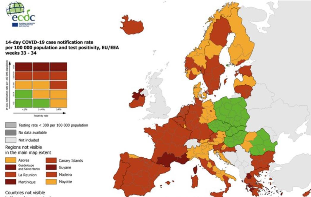 OBJAVLJENI SU NOVI PODACI Dijelovi Hrvatske crveni na korona karti