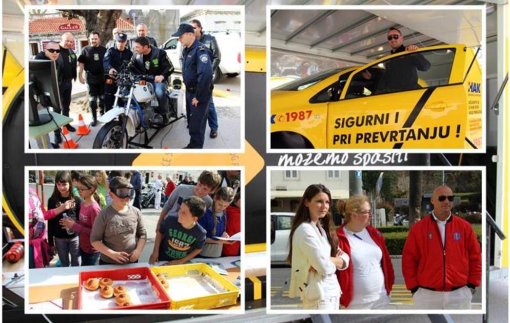 PREVENTIVNA AKCIJA POLICIJE: Dubrovčani se prevrtali u automobilu,  isprobali pijane naočale i simulator vožnje motocikla /FOTOGALERIJA/