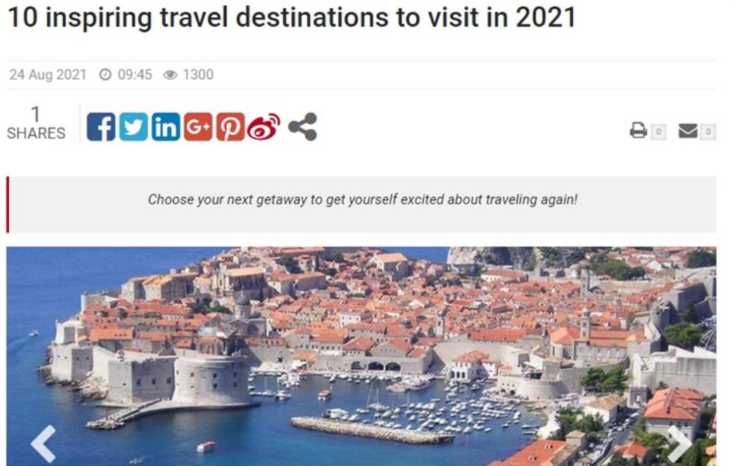 TOP 10 U AMERICI: Hrvatska na listi top destinacija 2021.