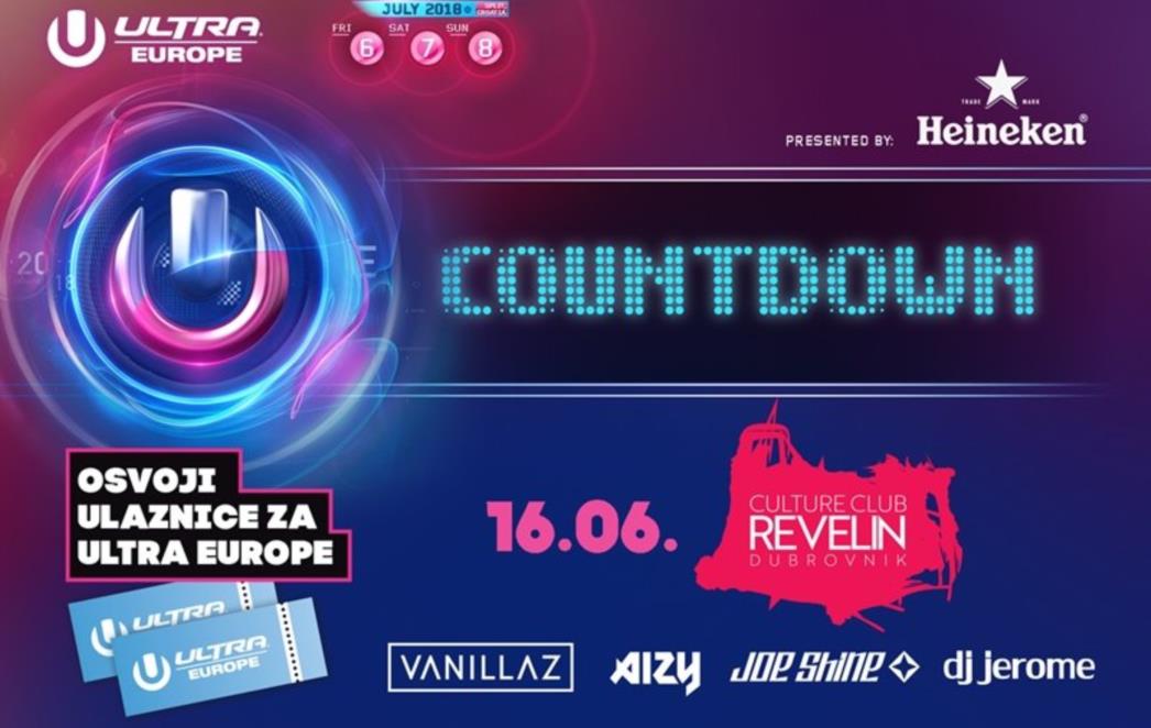 KLUB REVELIN Požurite s kupnjom jeftinih ulaznica i u   subotu osvojite trodnevnu kartu za Ultra Europe!