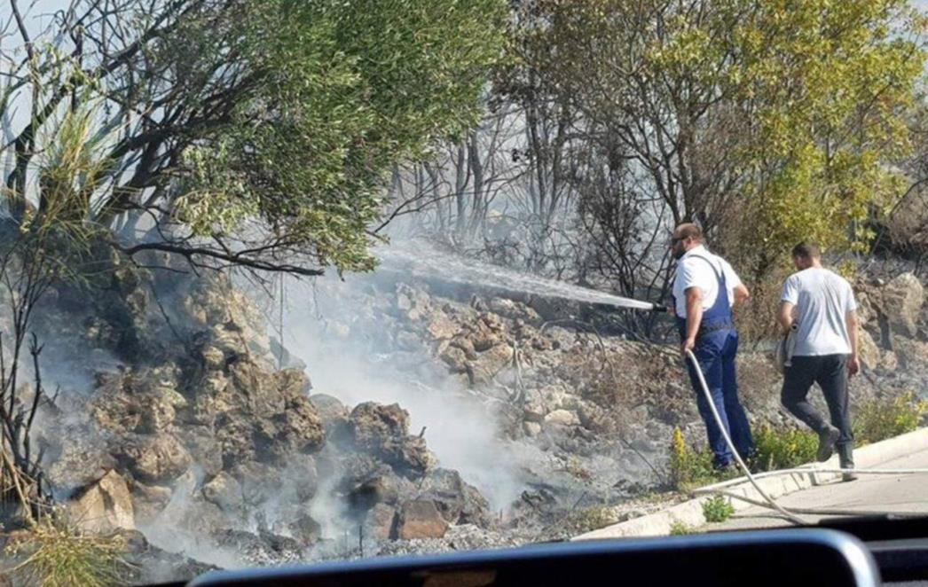 POŽAR NA ŠIPANU Vatrogasci se borili protiv vatre na nepristupačnom terenu