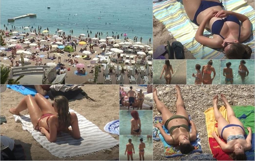 LIJEPO  VRIJEME  I  LIJEPE  ŽENE  Zgodne  kupačice  podigle  temperature   na   Banjama