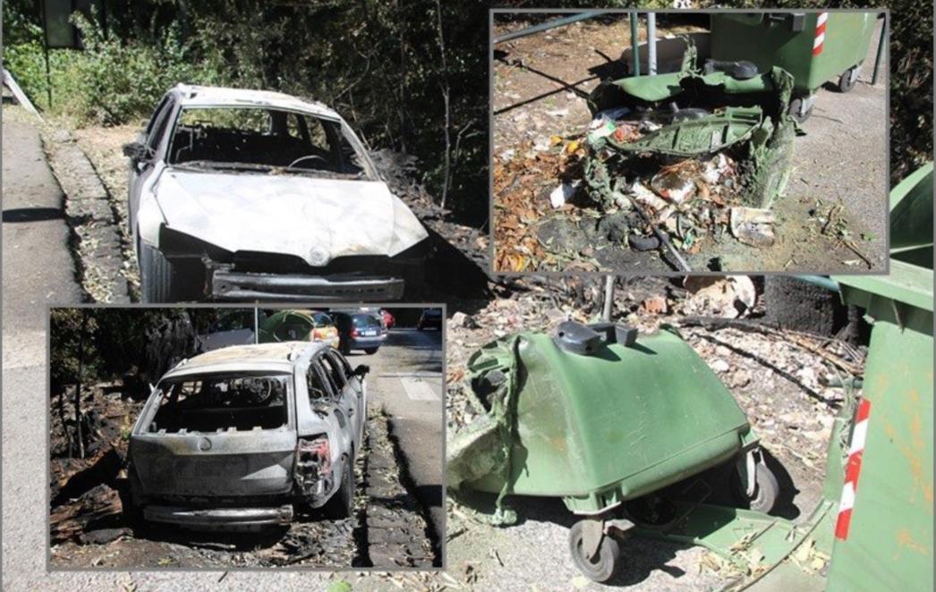 UHIĆEN JE Muškarac zapalio automobil u Ulici od svetog Mihajla u Dubrovniku