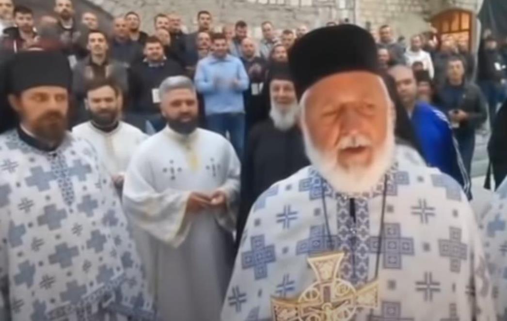 Popovi u Cetinju pjevali 'Kad se vojska na Kosovo vrati'
