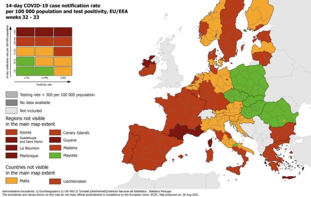 BEZ CRVENIH ZONA: Hrvatska je ostala narančasta!