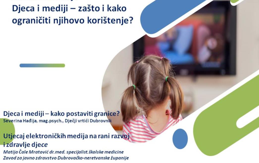 Zoom edukacija o utjecaju elektroničkih uređaja na djecu