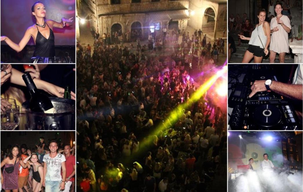 ZABAVA NA  STRADUNU: Domaći kafići priredili slavlje povodom Dana pobjede (FOTO)