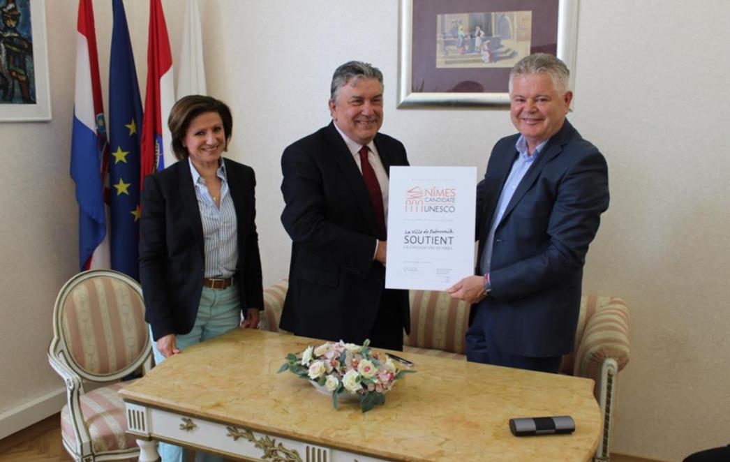 Dubrovnik dao podršku Nimesu za  upis na UNESCO-v popis zaštićene svjetske baštine 
