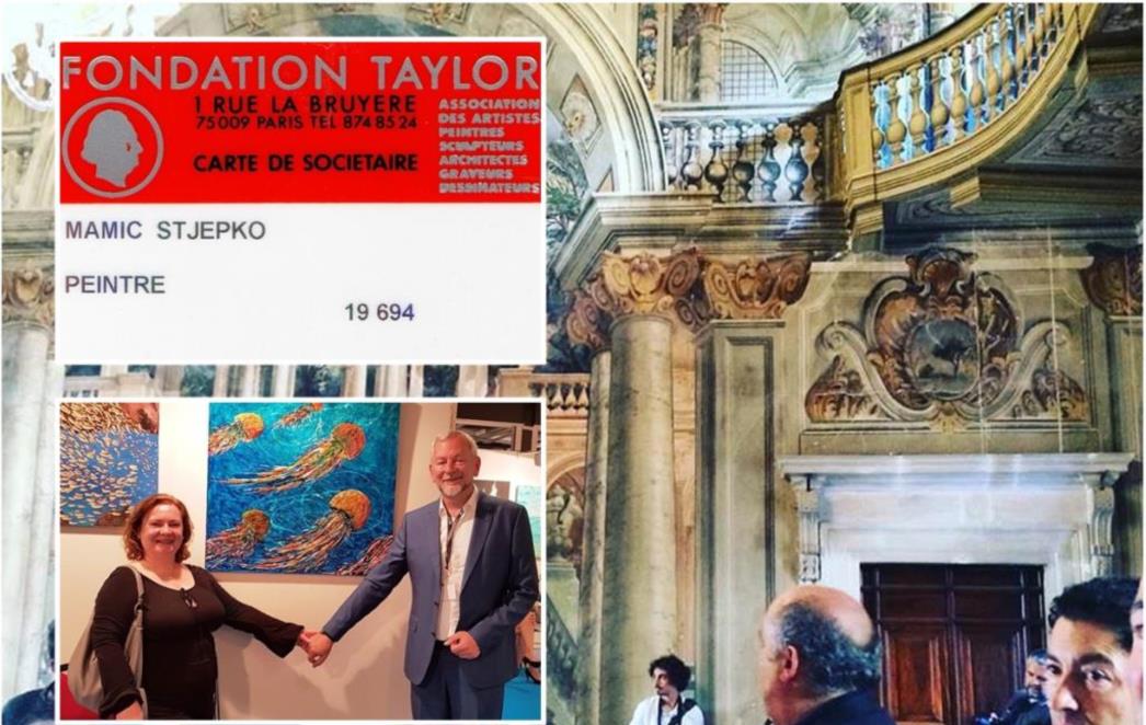 Iznimno priznanje: Dubrovački  slikar Stjepko Mamić primljen u članstvo fondacije Taylor  